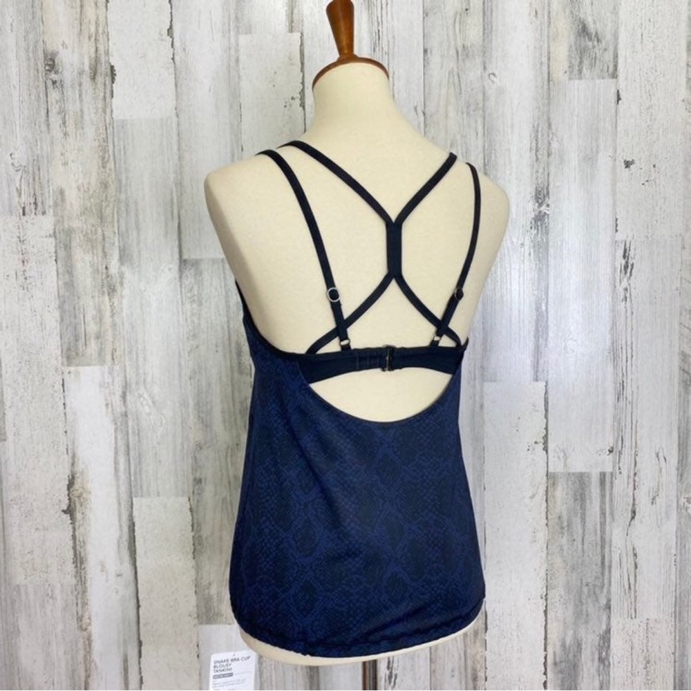 Athleta Snake Bra Cup Blousy Tankini - Picture 8 of 9